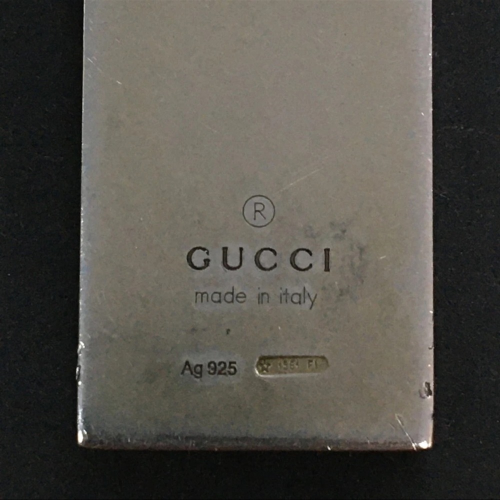AUTH Gucci GG Sherry Line Pendant Necklace 925 Silver - Picture 7 of 7